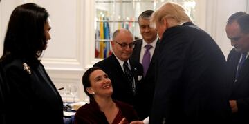 La vicepresidenta Gabriela Michetti compartió una cena con el presidente de los Estados Unidos Donald Trump y otros líderes regionales\u002E (Reuters)