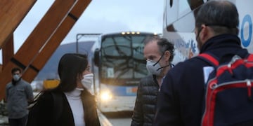 Vuelo de aerolíneas repatriando a fueguinos - Aeropuerto Internacional de Ushuaia\u002E