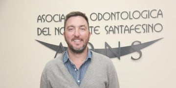 El presidente del Círculo Odontológico de Rafaela, Matías Seffino, mostró la difícil situación por la que están pasando\u002E\nFoto Diario La Opinión\u002E