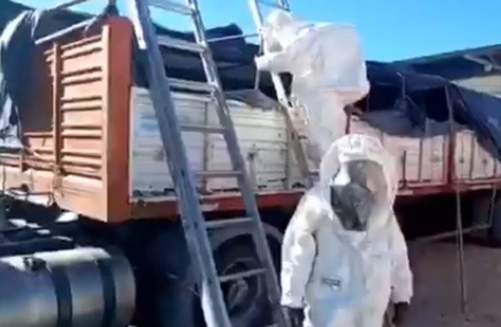 Interceptan camión cargado con carbonato de sodio