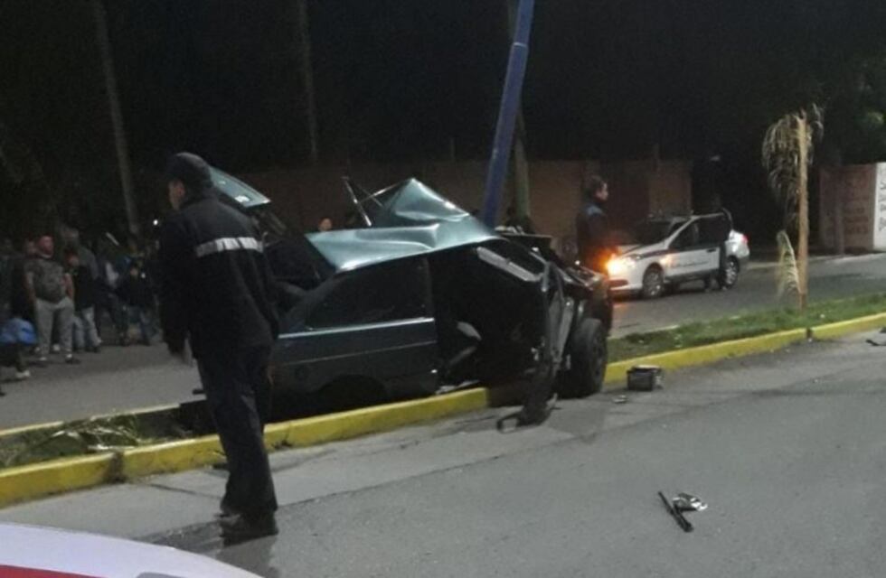 Un joven de 25 años se salvó de milagro tras chocar en Caucete