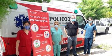 Donación de sangre, mesa de cooperativas