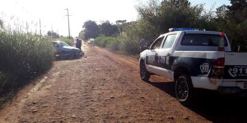 Oberá en la calle Berrondo donde ocurrió el accidente en el que sufrió heridas mortales un joven de 21 años, Oscar Herrera\u002E (WEB)