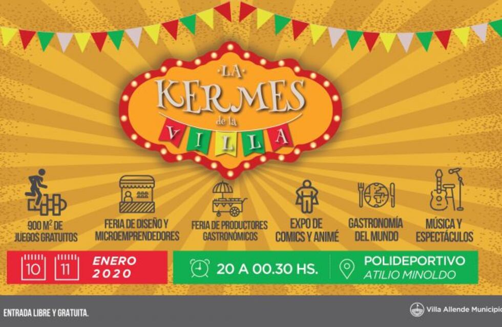 Villa Allende: se viene la kermés de la Villa