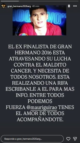 Un exparticipante de Gran Hermano reveló que tiene cáncer y la tristeza es total: “Se desparramó en varios lugares”