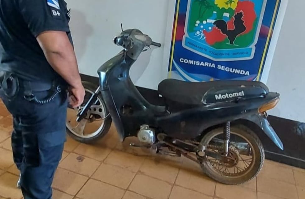 Secuestran motocicleta robada en Puerto Iguazú