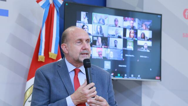 Perotti en la presentación de CAPET. (Gobierno de Santa Fe)