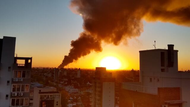 Incendio en Bernal (Foto: Jessica Costa)