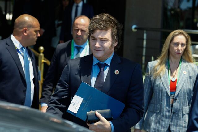 Milei en el G20. EFE/ Sebastiao Moreira
