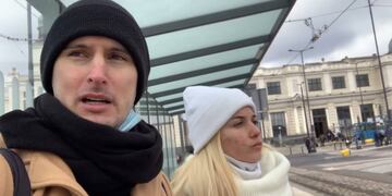 Los viajeros vieron el inicio del conflicto bélico en Lviv y después consiguieron cruzar a Polonia.