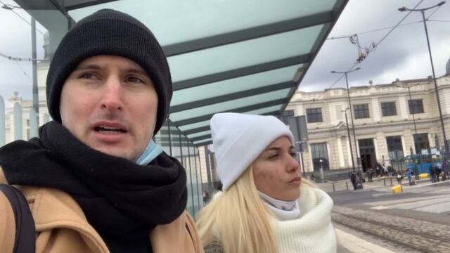 Los viajeros vieron el inicio del conflicto bélico en Lviv y después consiguieron cruzar a Polonia.