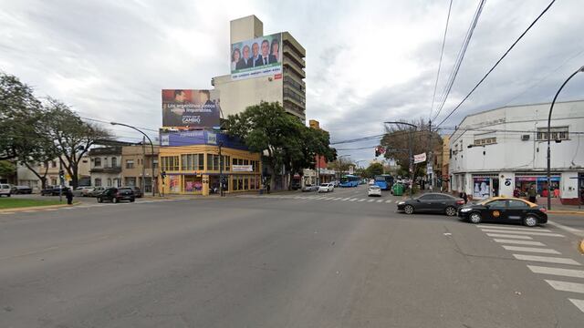 Cruce de Avenida San Martín y Bulevar Seguí en la zona sur de Rosario. (Google Street View)