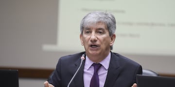 El Juez Federal Walter Bento de Mendoza en el Consejo de la magistratura declarando (Federico Lopez Claro).
