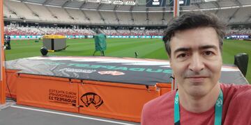 Diego Favot Periodista Argentino en el Mundial de Budapest