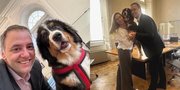Nuevo perro que estará en Casa Rosada.