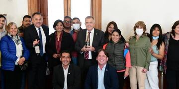 Jaldo recibió a estudiantes de la Tecnicatura Superior en Enología y Viticultura que viajarán a Saumur Val de Loire