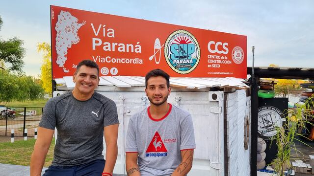 Santiago Boviez, maratonista de aguas abiertas.