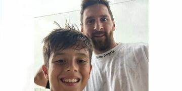 El niño que juega en el Inter Miami con el hijo de Messi.