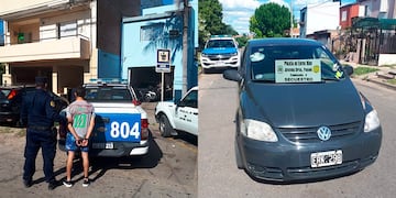 Detuvieron al conductor y secuestraron el auto.