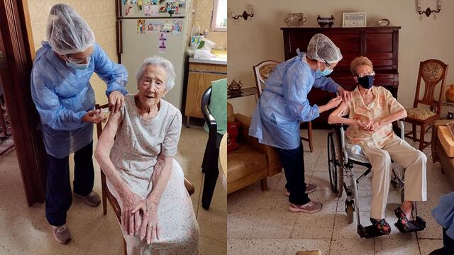 Abuelas de más de 100 años recibieron la vacuna contra el Covid-19/ ElOnce.