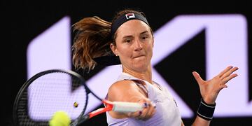 La tenista llegó hasta cuartos de final en el WTA 500 de Melbourne. (AP)