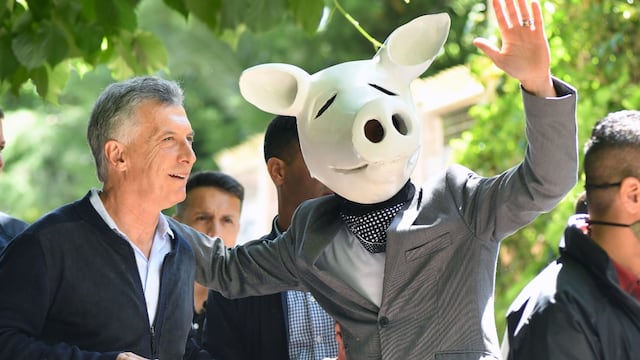 El "Chancho Blanco" se sacó una selfie con Macri.