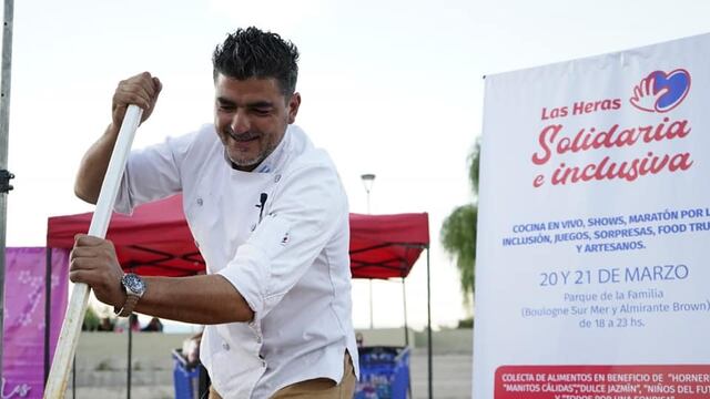 Javier Sosa, chef solidario, fue quien estuvo a cargo de la cocina de alto gurmet.