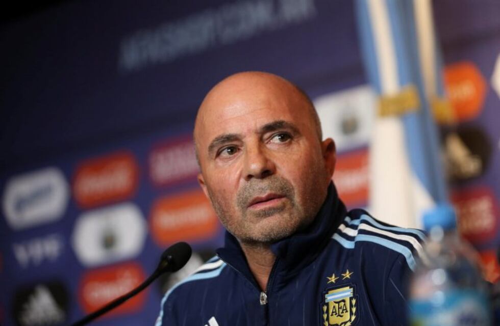 Sampaoli dirigió su primera práctica en en el seleccionado con siete jugadores