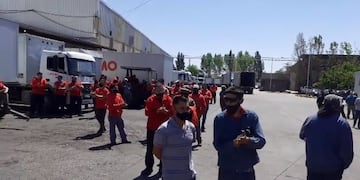 Protesta de trabajdors en Atomo\u002E