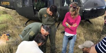 El Chaltén: otro rescate exitoso en helicóptero
