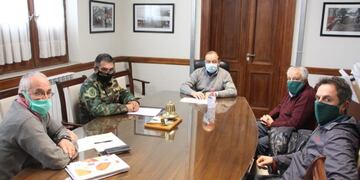 Sánchez con el coordinador de Seguridad Rural