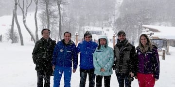 Wu Bihu y Han Shen en Cerro Castor - Ushuaia