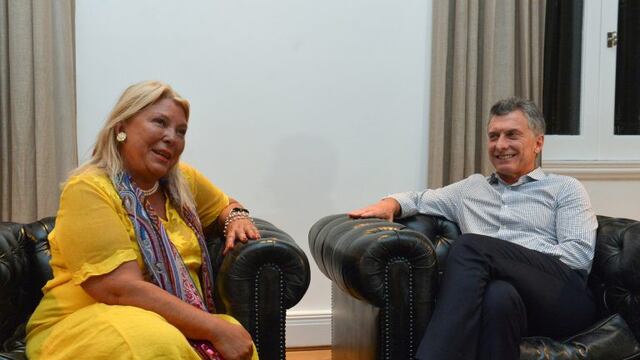 DYN21,BUENOS AIRES 14/11/16, EL PRESIDENTE MAURICIO MACRI CENA HOY EN LA RESIDENCIA DE OLIVOS CON LA DIPUTADA DE CAMBIEMOS ELISA CARRIu00d3.FOTO:DYN/PRESIDENCIA.