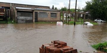 Inundación en Pergamino\u002E (Twitter)