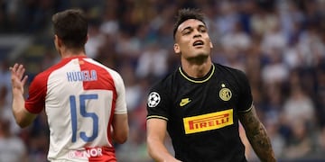 El Inter de Lautaro Martínez empató 1-1 ante Slavia Praga en su debut en la Champions\u002E (AFP)
