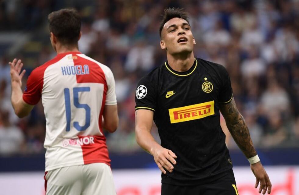 El Inter de Lautaro Martínez empató 1-1 ante Slavia Praga en su debut en la Champions