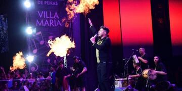 Damián Córdoba en Villa María (Foto: La Voz)\u002E