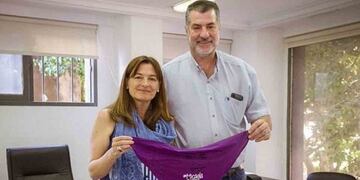 Ministra Estela Díaz y Néstor \