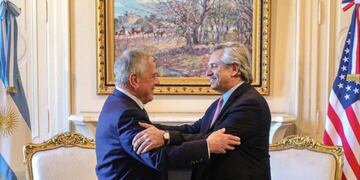 Alberto Fernández recibió a una delegación de Estados Unidos\u002E (prensa Alberto Fernández)