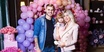 Wanda y Mauro celebraron el cumpleaños de Isabella con unicornio incluido