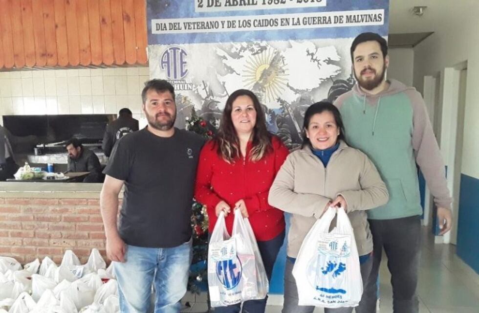 ATE Tolhuin hizo entrega de cajas navideñas