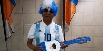 Apaza hincha de Messi