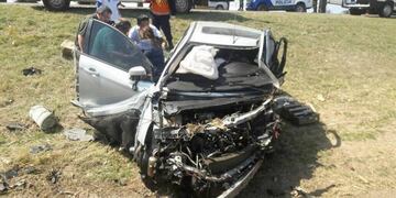 Uno de los autos involucrados\u002E