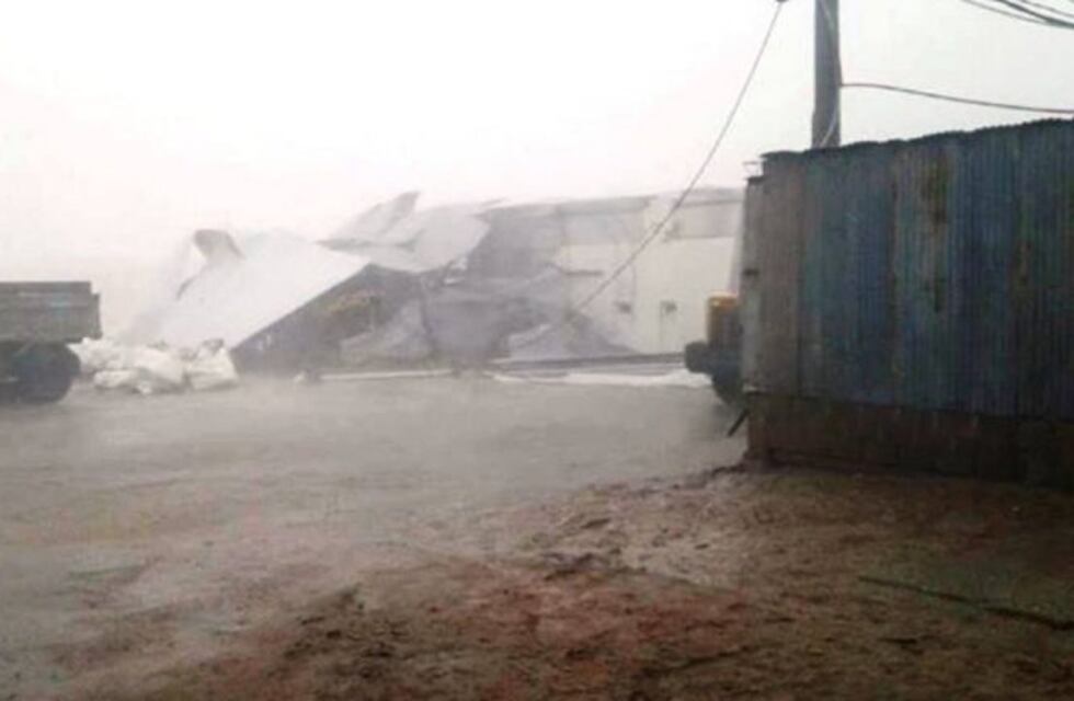 Fuerte temporal de lluvia y viento azotó el norte cordobés