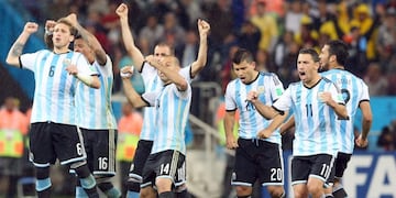 Los jugadores fueron protagonistas de la histórica victoria sobre Holanda\u002E (AFP)