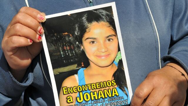 Johana Chacón, desaparecida en tres de Mayo, Lavalle, el 4 de septiembre de 2012.
