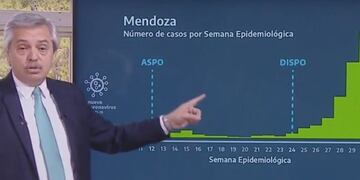 El presidente Alberto Fernández hizo referencia a la situación epidemiológica en Mendoza\u002E