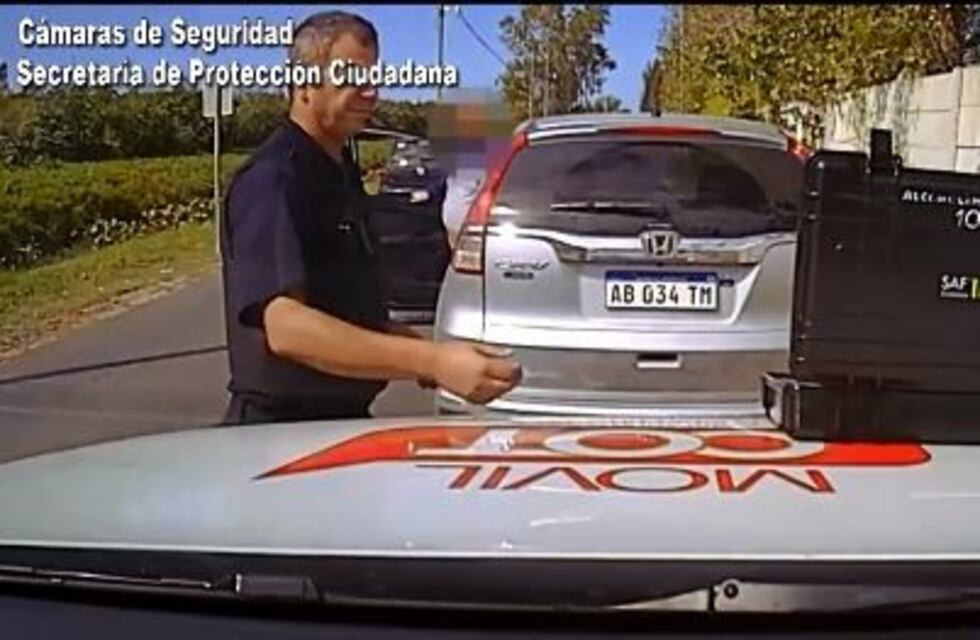 Así manejaba el juez Ponce antes de que le secuestraran el auto por estado de ebriedad