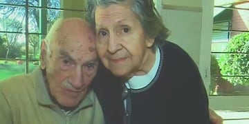 Hilda y Hugo González se instalaron en el Hogar Español luego de ser abandonados por su hijo en Rosario\u002E (Telefe Rosario)