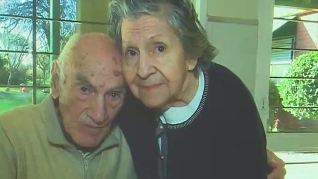 Hilda y Hugo González se instalaron en el Hogar Español luego de ser abandonados por su hijo en Rosario\u002E (Telefe Rosario)